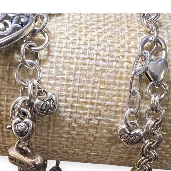 Brighton Silver Plated Reno Heart and Two-Tone Venezia Bar Bracelet Set - Picture 3 of 5